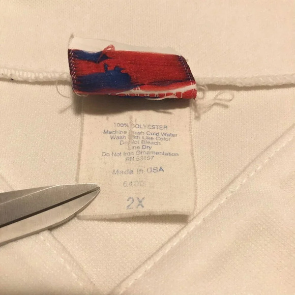 Vintage Los Angeles Dodgers Majestic Team Blank Jersey Mens 2X Made in USA MLB - Picture 12 of 16